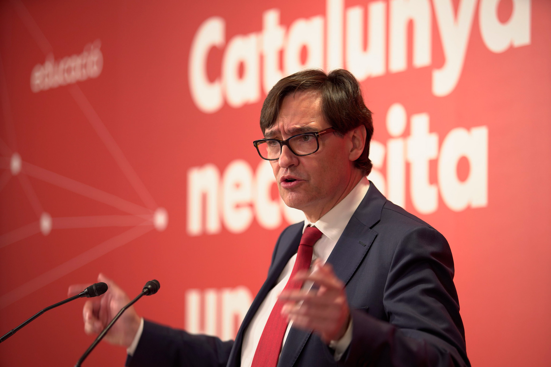 Salvador Illa, candidato del PSC a la Generalitat de Cataluña